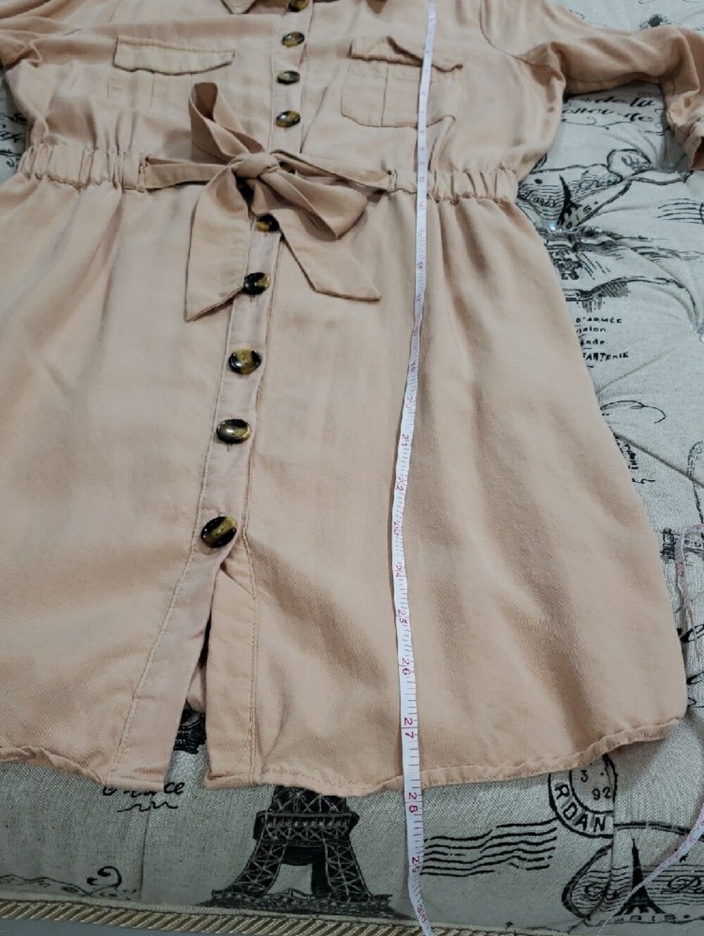 🇨🇦  Vero Moda Button-Up 3/4 Sleeves Shirt Dress - Picture 10 of 16